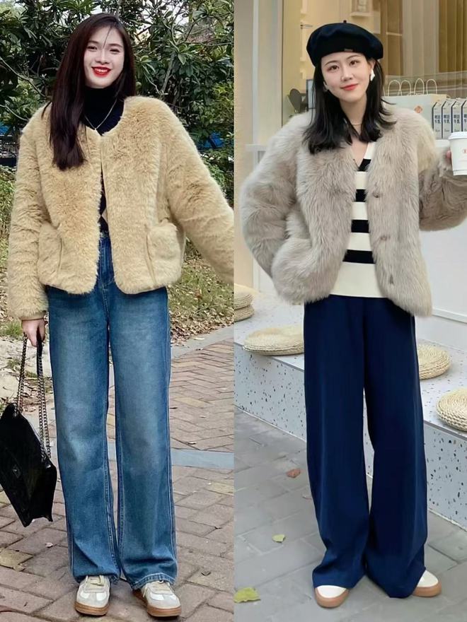 的“皮草+运动鞋”却个个洋气又好看球友会体育上海女生是真会穿！满大街